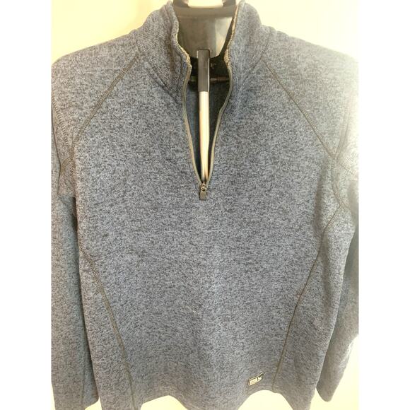 Eddie Bauer Men's Medium Navy Pullover 3/4 Zip - Picture 2 of 9